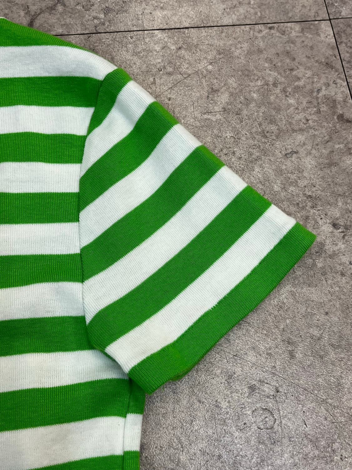 폴로 랄프로렌 브이넥 스트라이프 반팔티 그린 M #csz3836 상품이미지10