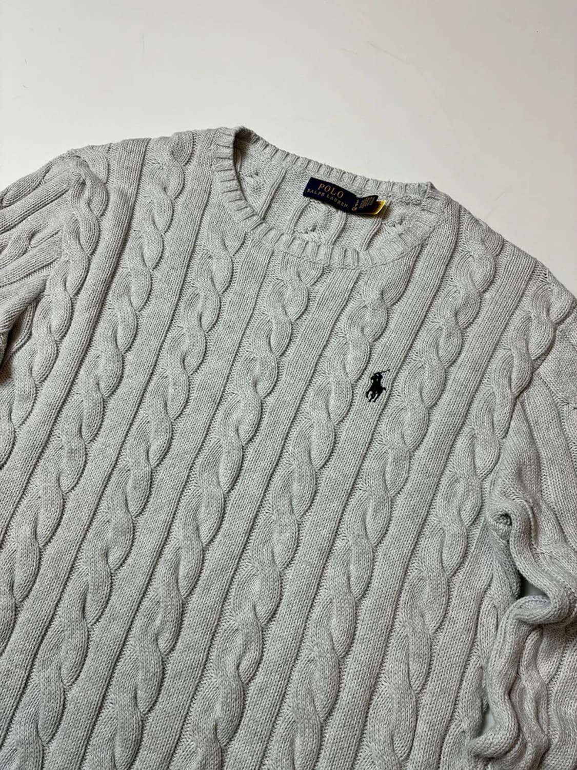 폴로 랄프로렌 시그니처 큐알 신형 포니 케이블 니트 PN8768 상품이미지2