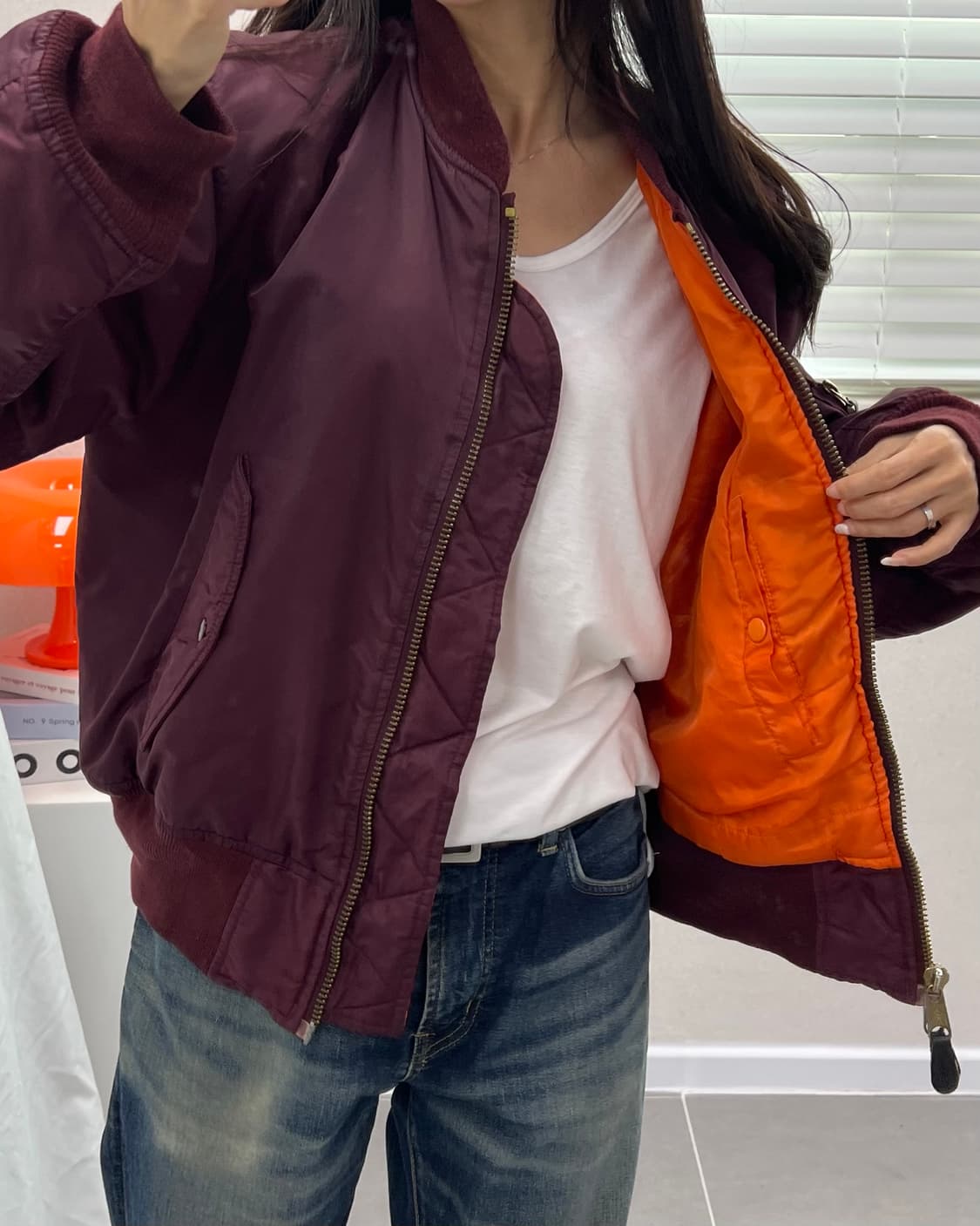 (M오버)빈티지 MA-1 항공점퍼-M1593 상품이미지9