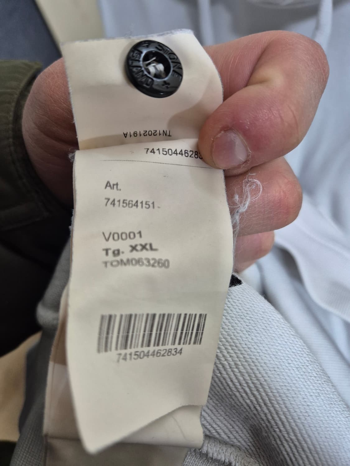 [XXL]21ss스톤아일랜드 와펜 맨투맨후드 화이트 흰색 105 110 상품이미지9