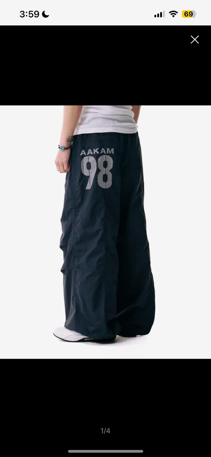 아캄 98 핀턱 나일론 팬츠 상품이미지1