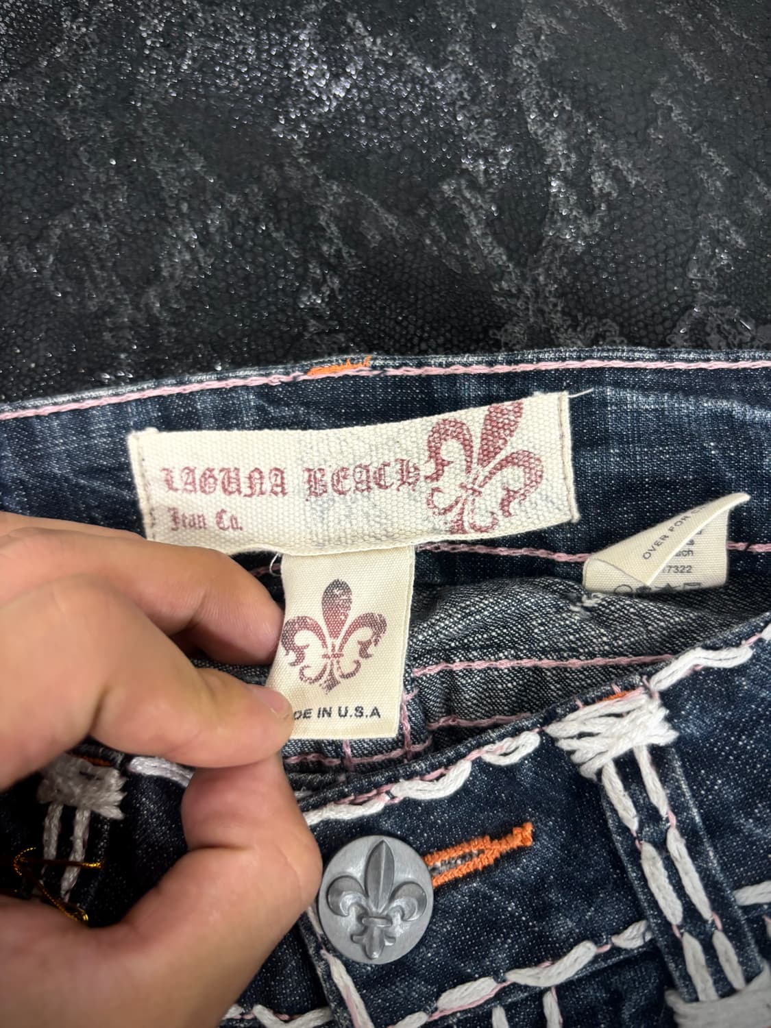 ”00’s Cross Detail straight fit Denim Pa 상품이미지7