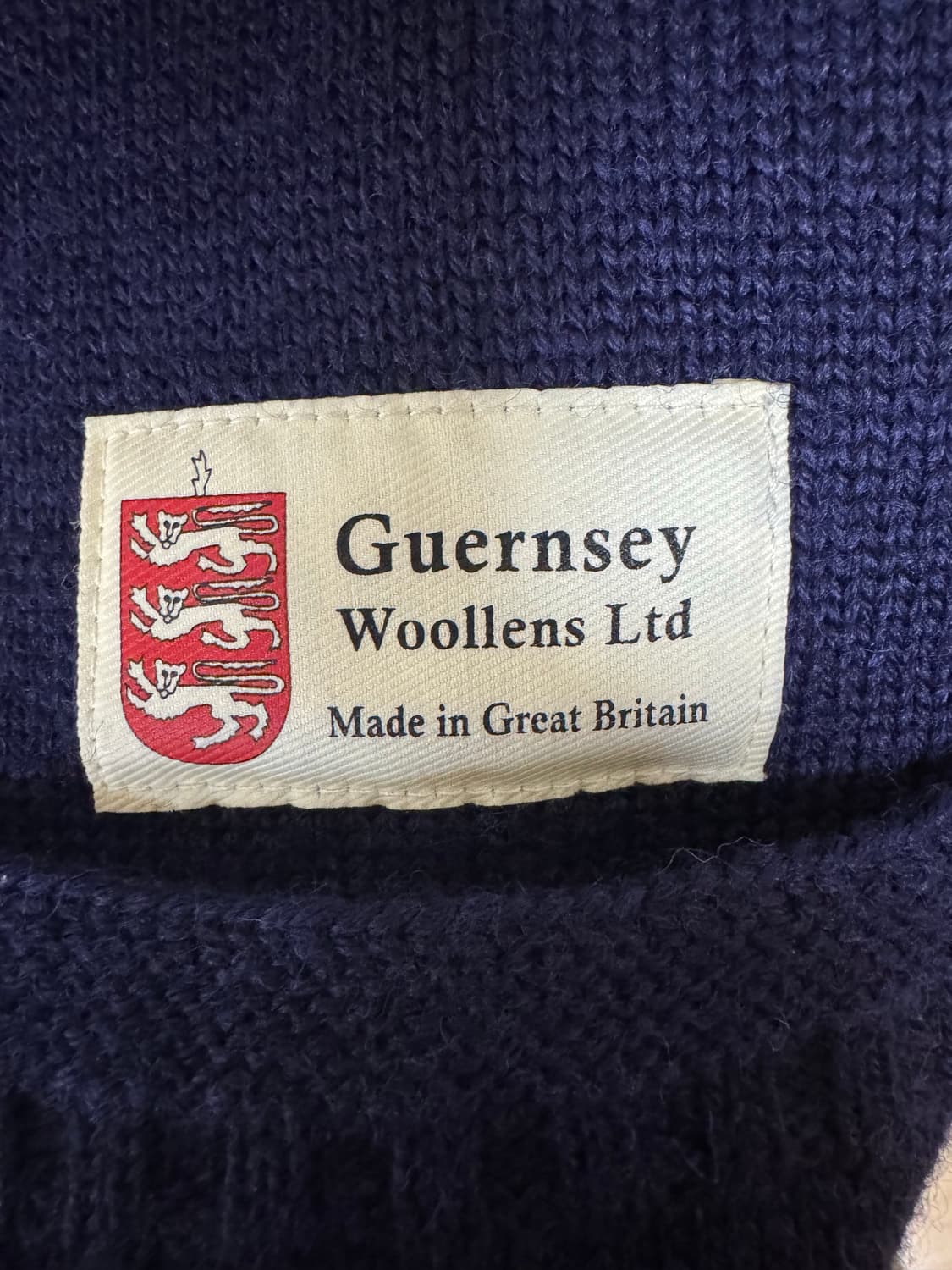 [46] 건지울른스 피셔맨 가디건 네이비 상품이미지4