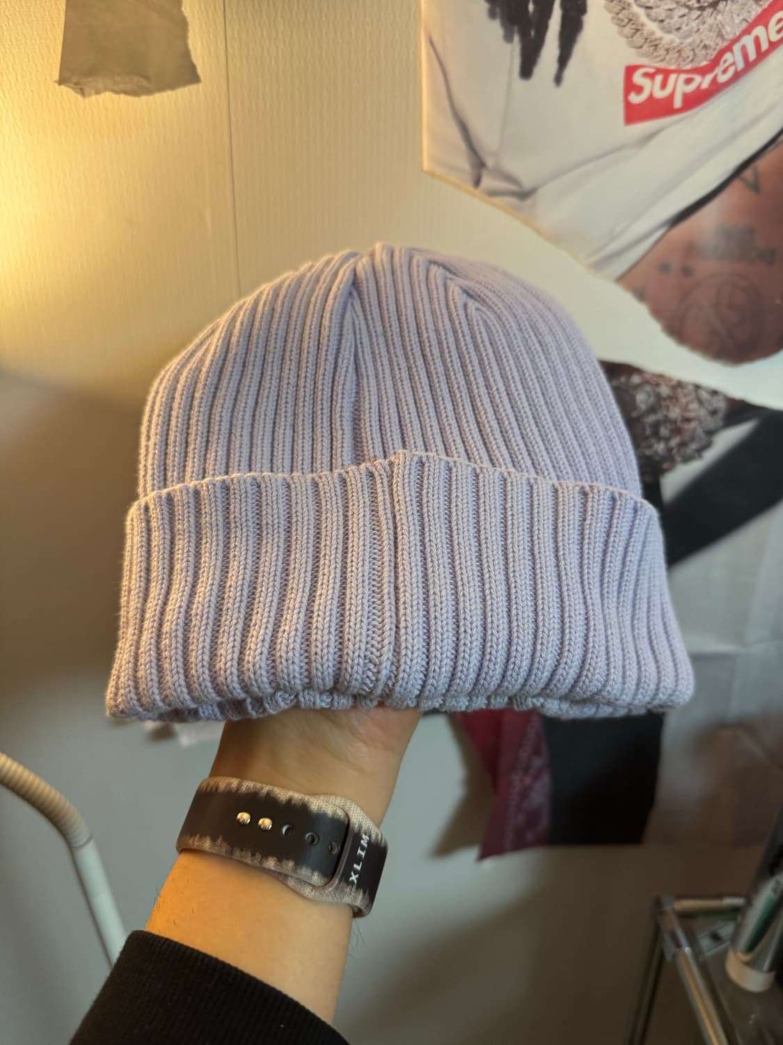 슈프림 24SS 오버다이드 비니 라벤더 상품이미지3