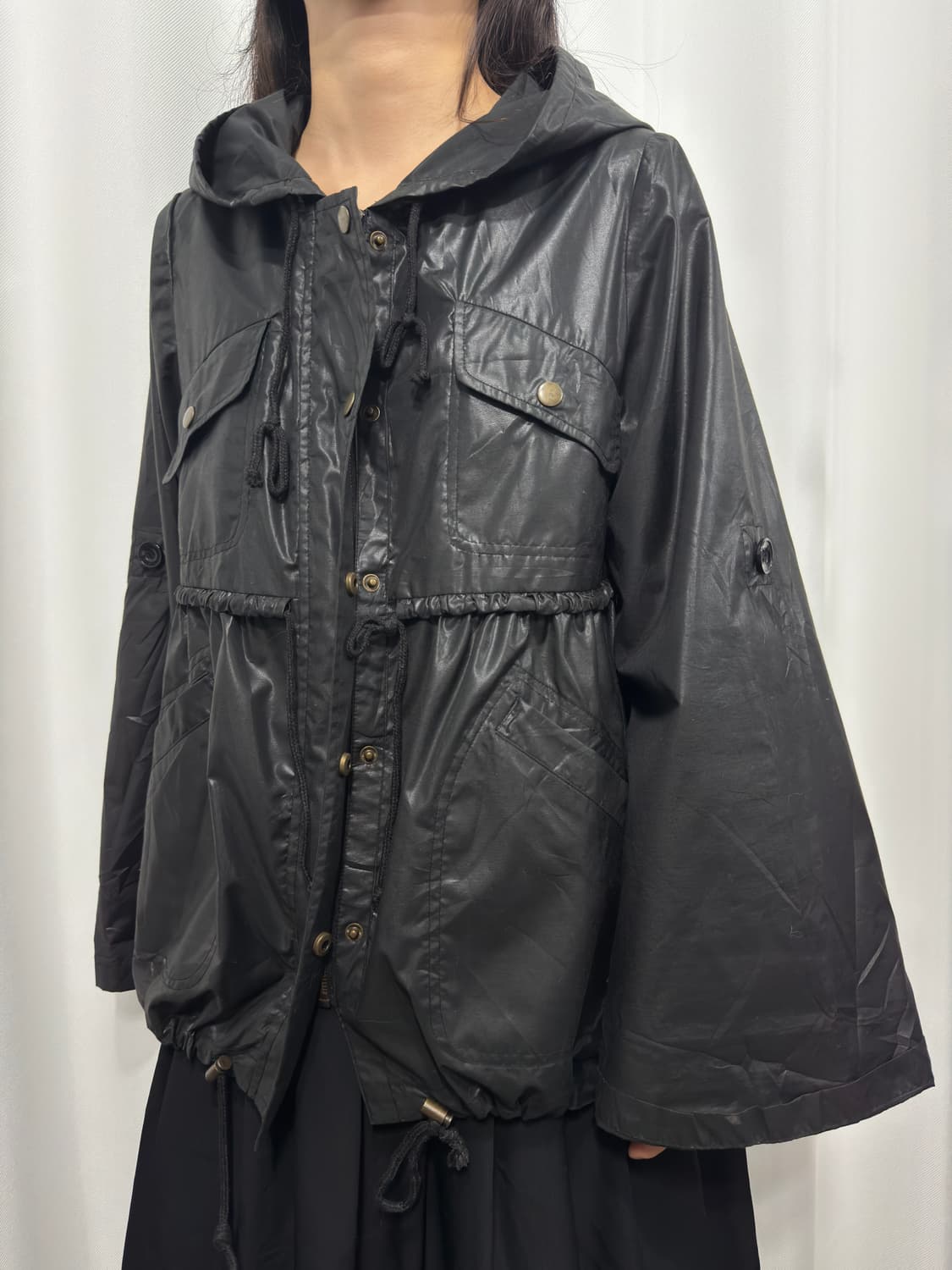 caprine hood button jacket 상품이미지3