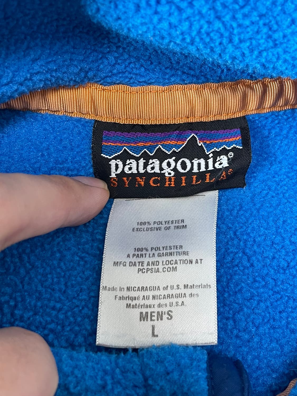 00s Patagonia synchilla 빈티지 신칠라 블루 상품이미지3