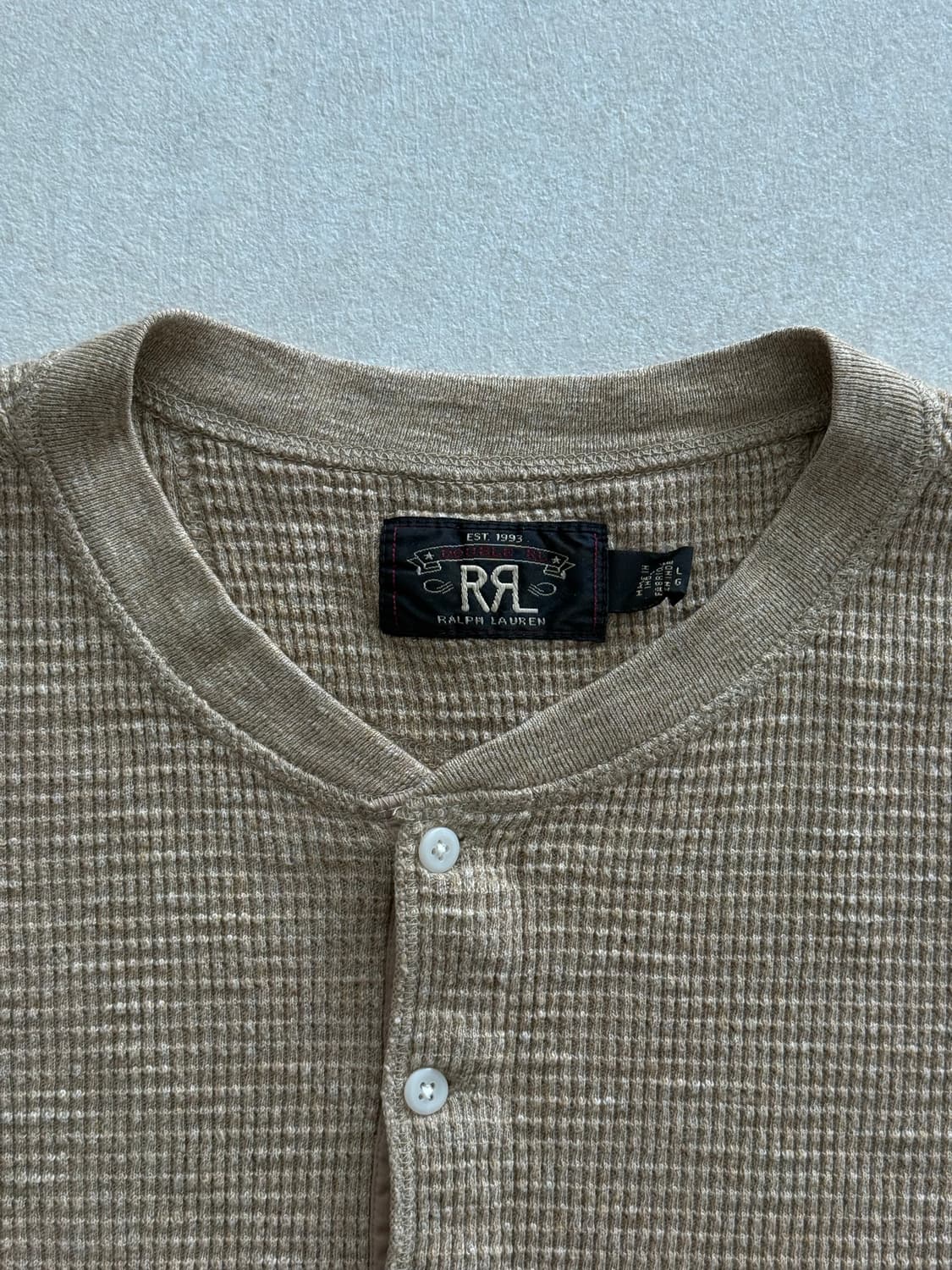 Rrl 와플 헨리넥 L 상품이미지2