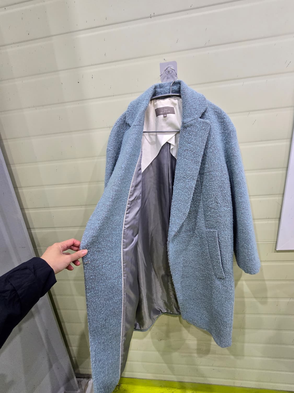 VOV 블루 모직 코트 상품이미지7