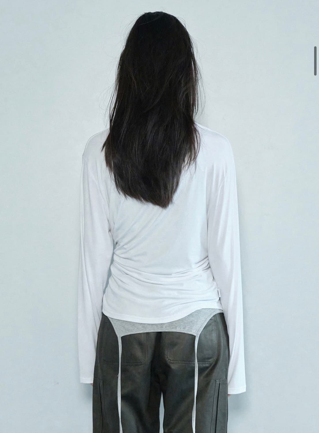 세릭 Button Henley Neck Top _ White 상품이미지3