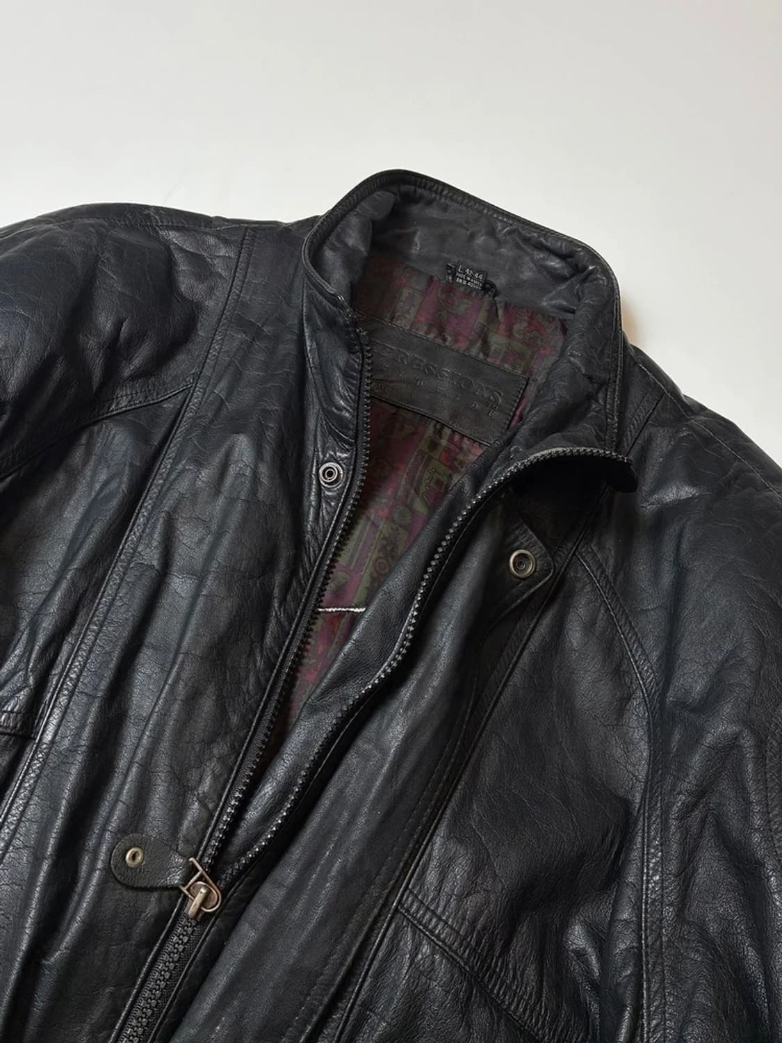 Selected 90's 이글 자수 봄버 가죽 항공 자켓 PN8174 상품이미지7