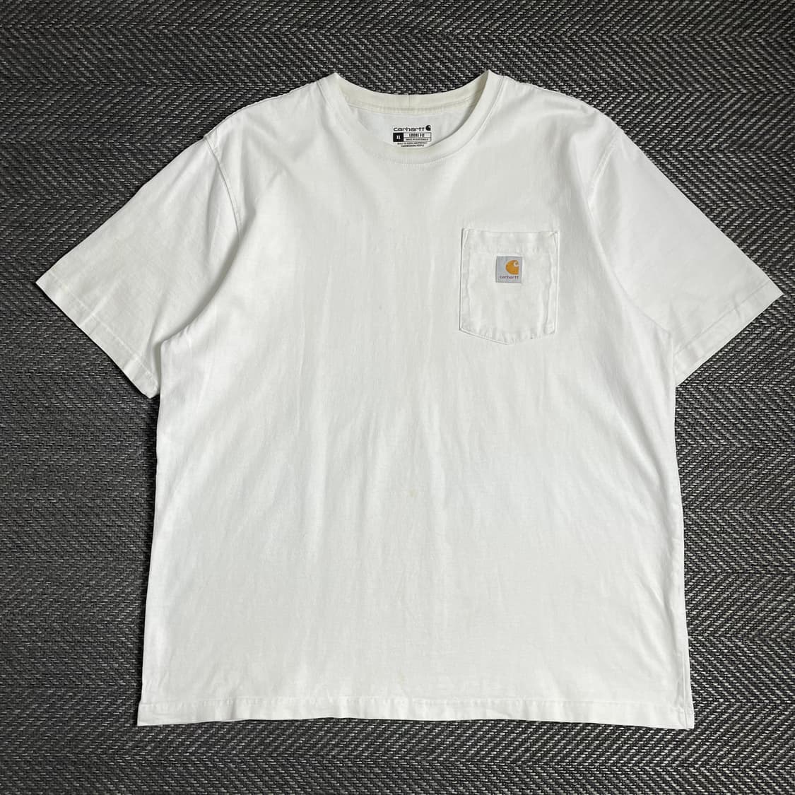 칼하트 루즈핏 워크웨어 로고 포켓 반팔 티셔츠 화이트 y 4850 상품이미지2
