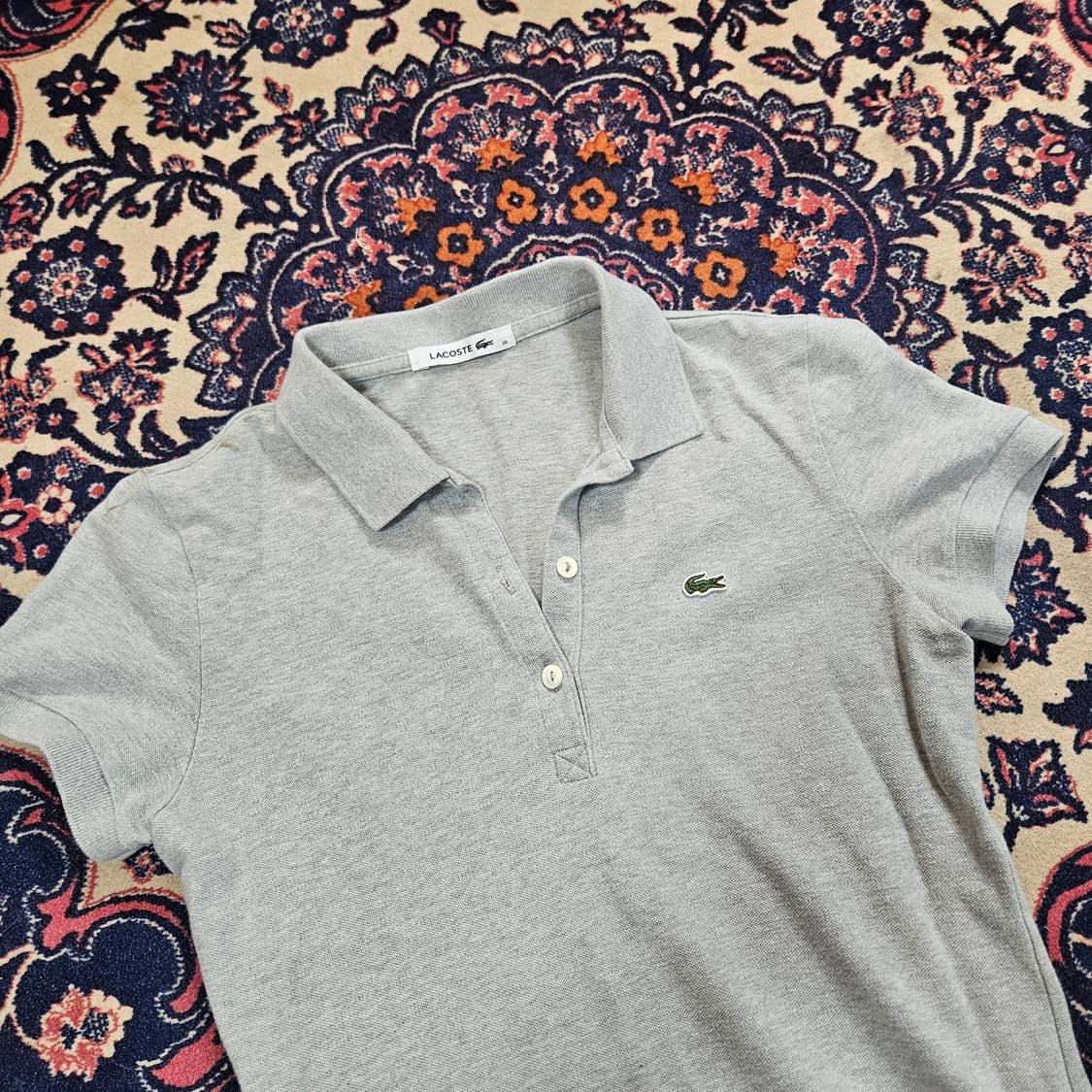 라코스테(Lacoste) 슬림핏 PK 카라 미니 원피스 36size 상품이미지3