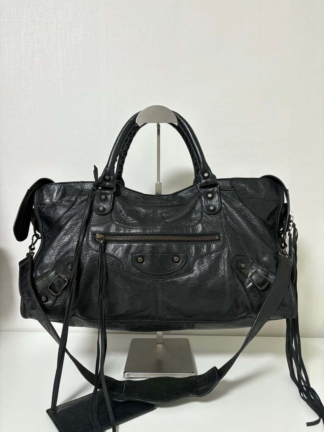 발렌시아가 파트타임 모터백 블랙 상품이미지1