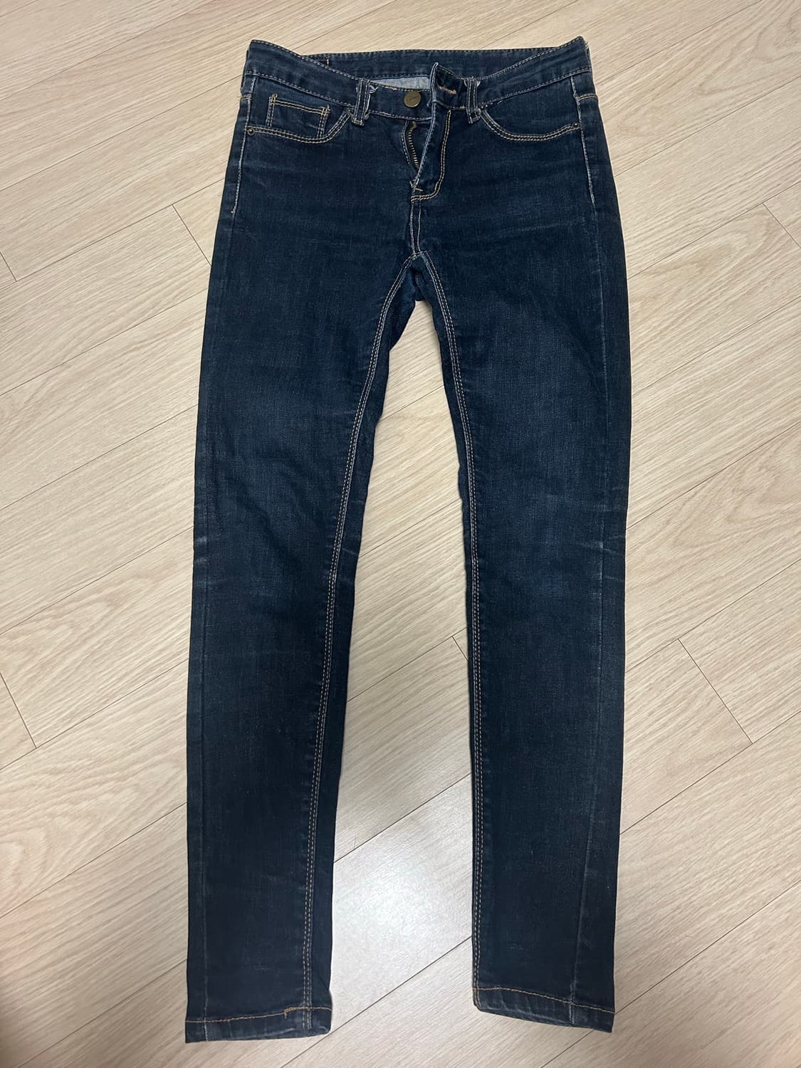 플라이모델 진청 스키니진 상품이미지1