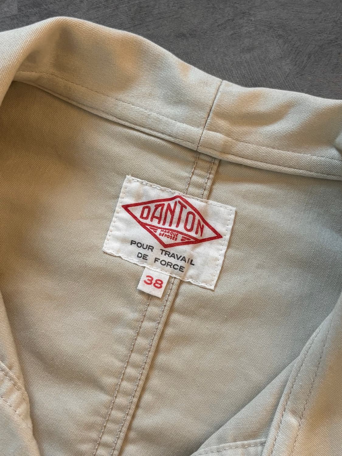 DANTON 단톤 커버올 베이지 워크 자켓 상품이미지3