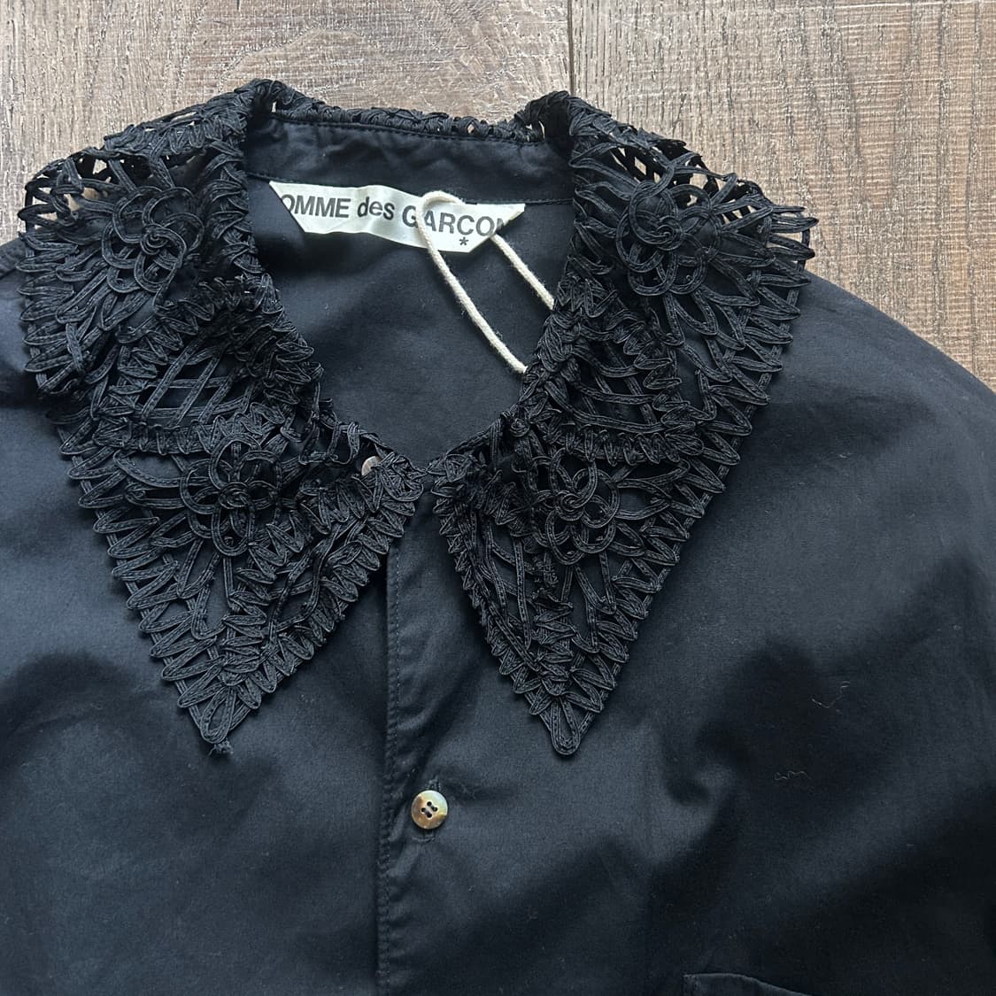 Archive 80's Lace Collar Long Blouse 상품이미지3