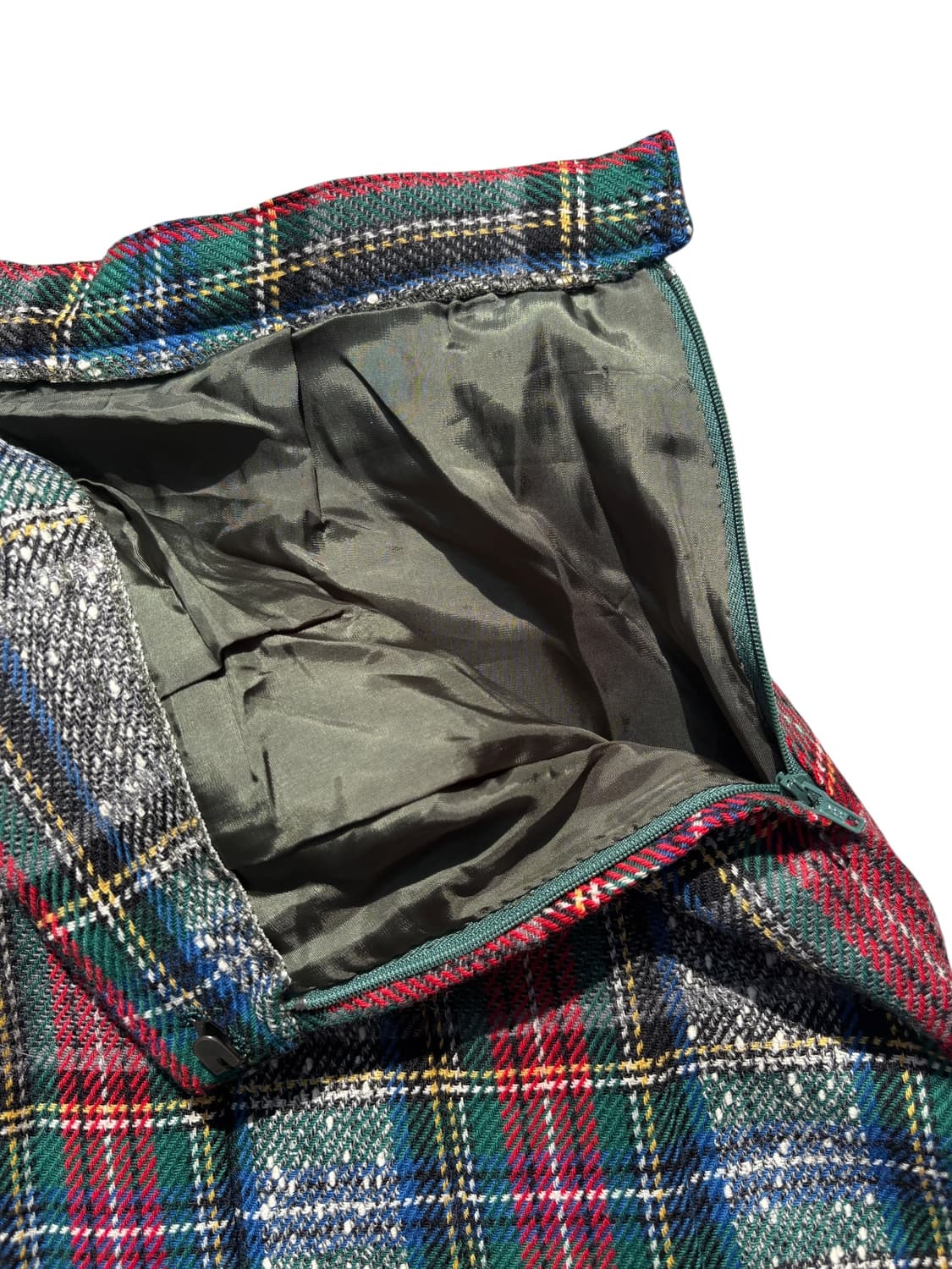 vintage check wool skirts 상품이미지3