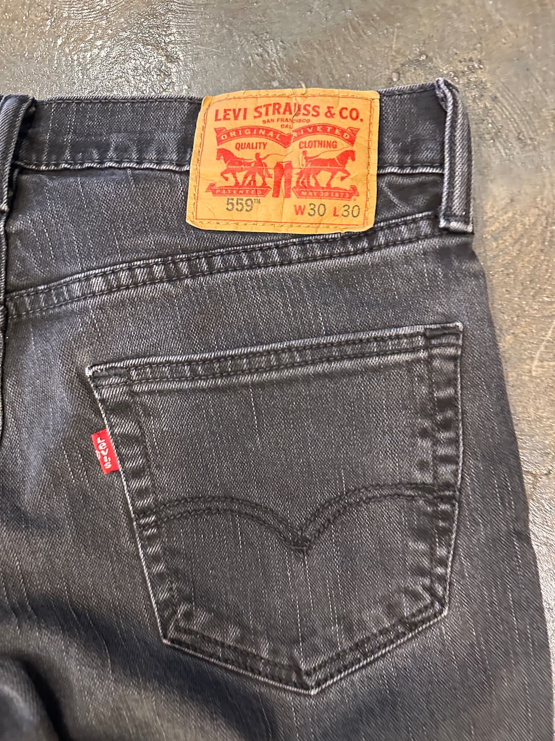 Levis 리바이스 559 블랙진 W30 L30 상품이미지4