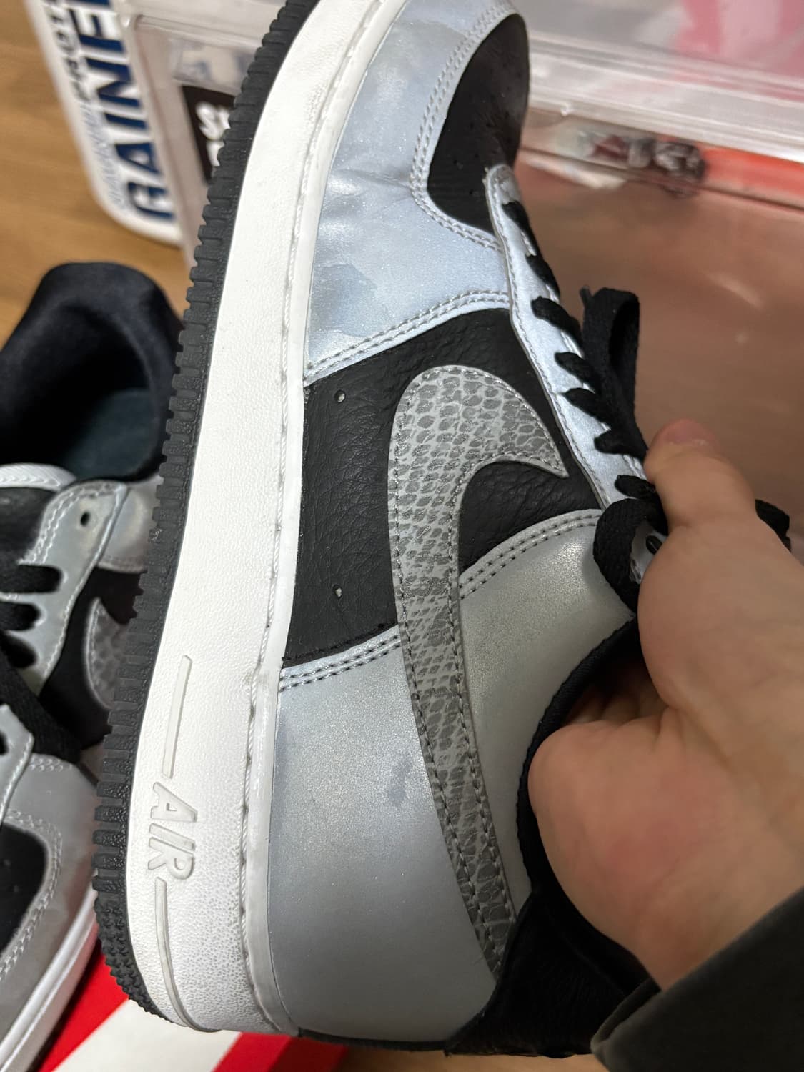 나이키 에어포스1 실버스네이크 260 상품이미지9