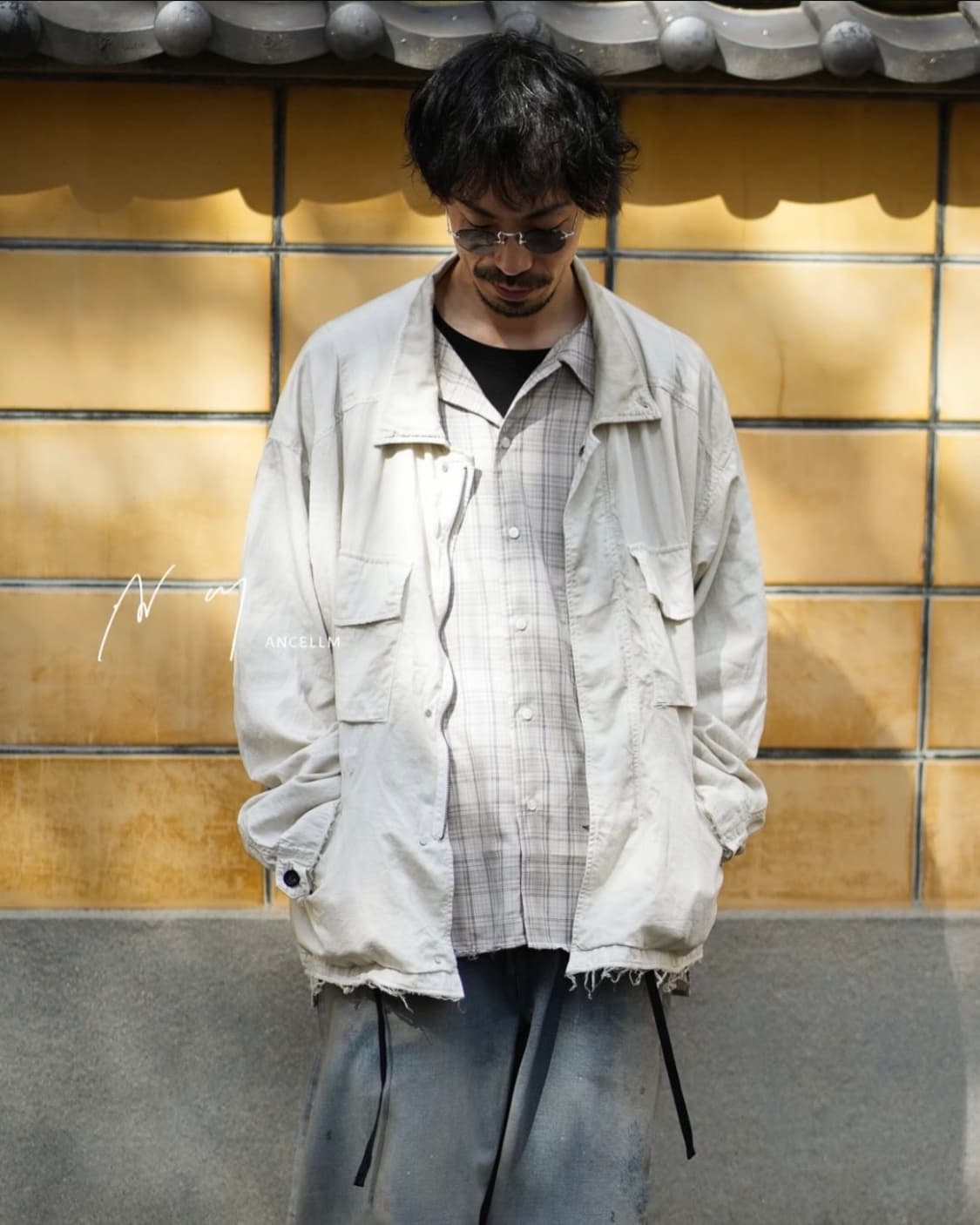 [1] 안셀름 에이징 필드 자켓 화이트 상품이미지1