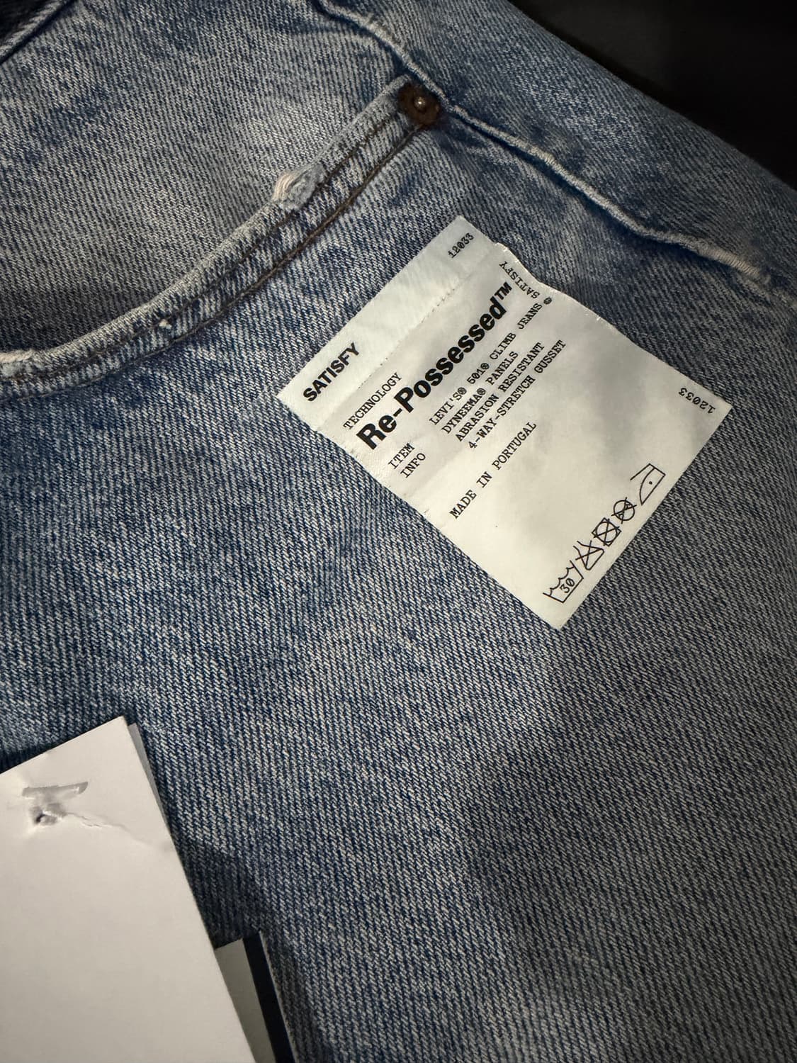 새티스파이  리바이스 501 클라임 데님 상품이미지3