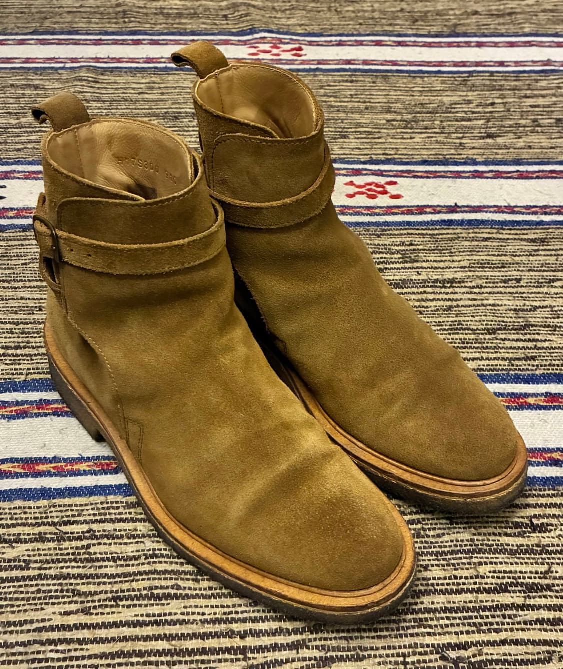 (41/260)AMI 아미 조드퍼 더비 스트랩 스웨이드 부츠 상품이미지1