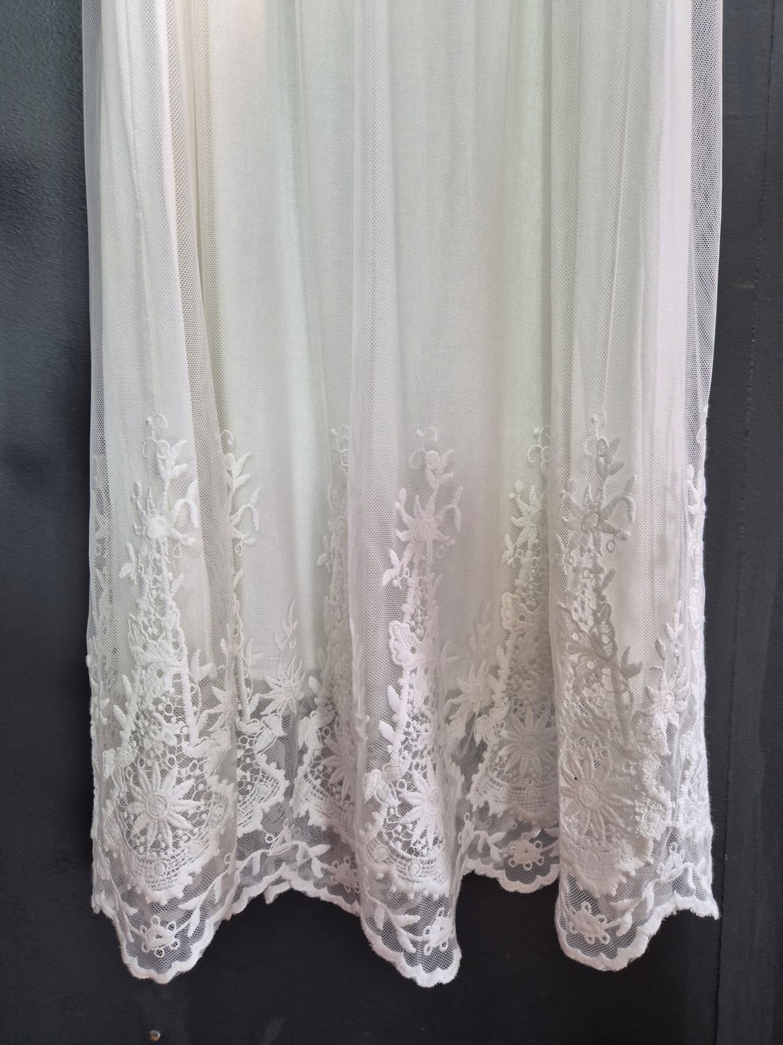 올리브데올리브 화이트 레이스 롱 끈원피스 S 상품이미지5