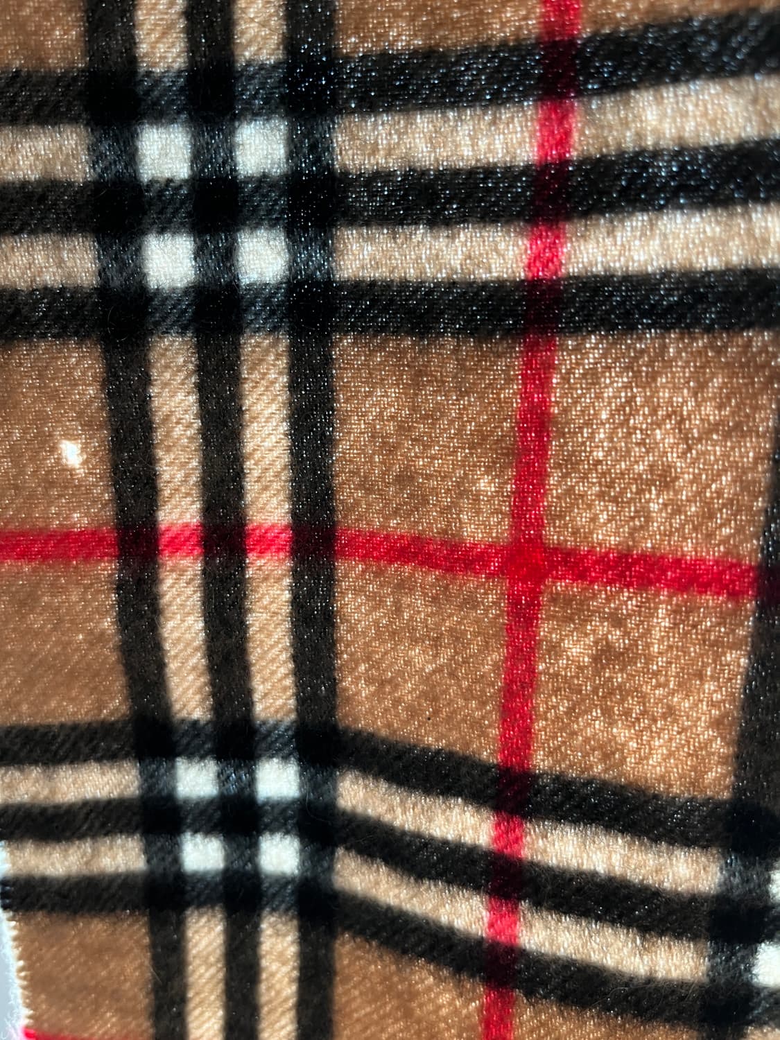 버버리 캐시미어 100 체크 머플러 상품이미지4