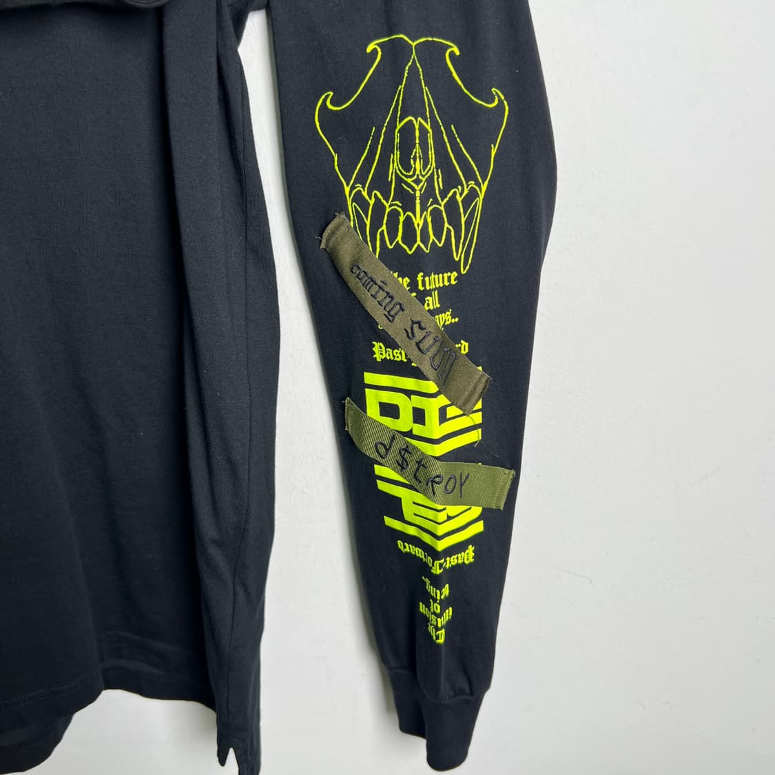 Diesel 디젤 나이트 크러쉬 블랙 후드티 S 상품이미지7