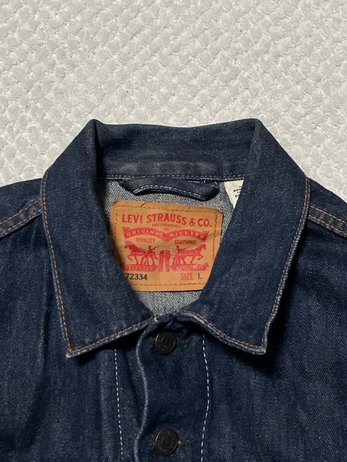 리바이스 72334 타입3 데님 트러커 청자켓 인디고 상품이미지4