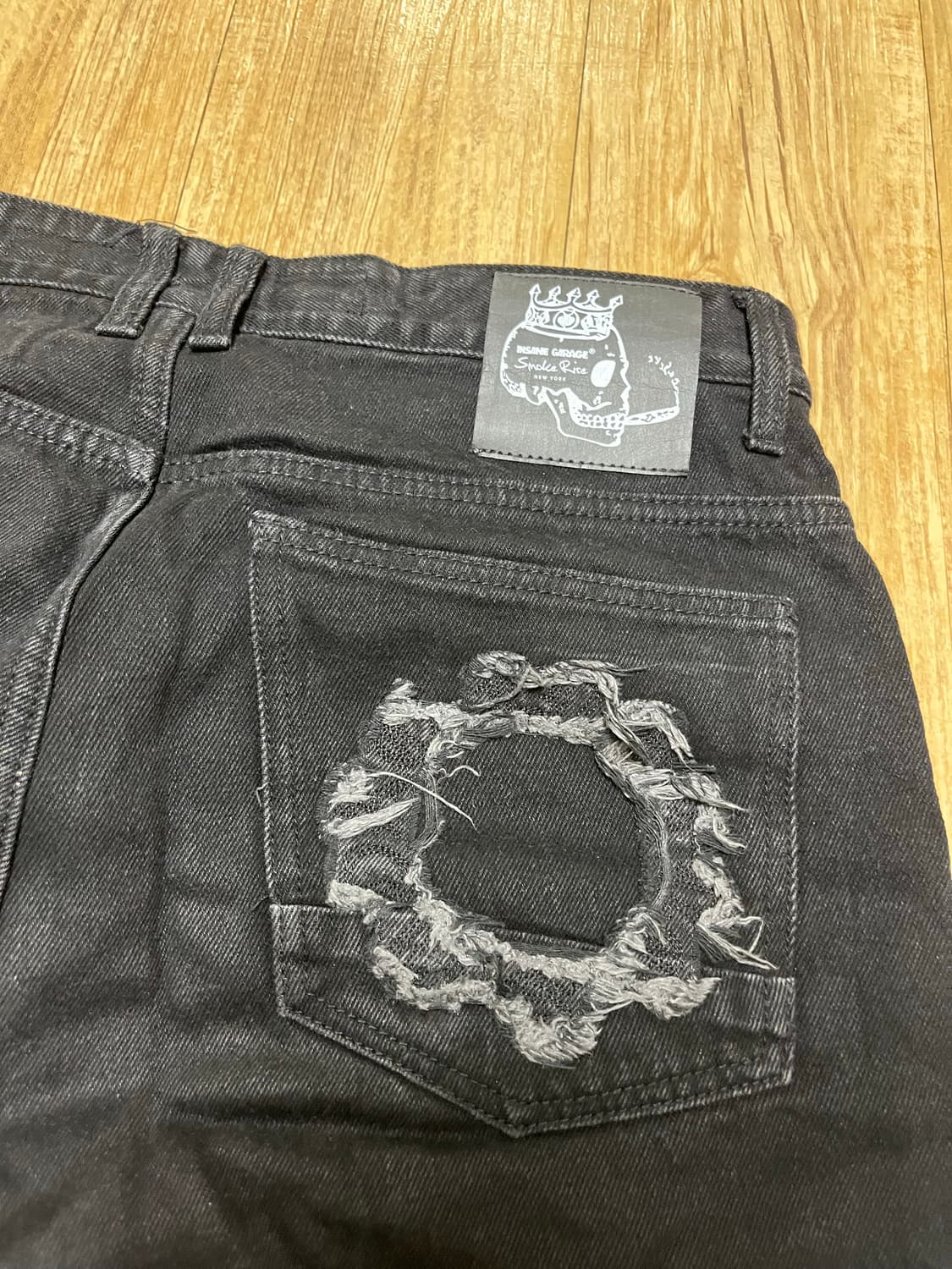 인세인개러지 x 스모크라이즈 스터드 데님 팬츠 상품이미지6