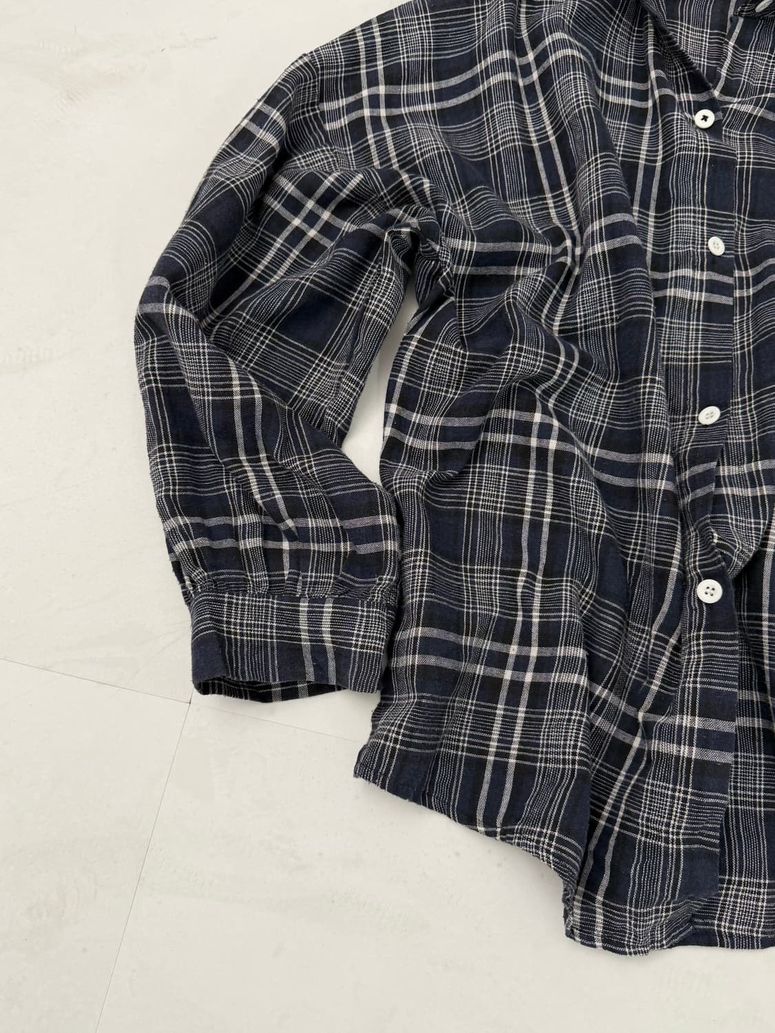 블랙 체크 루즈 셔츠  상품이미지7