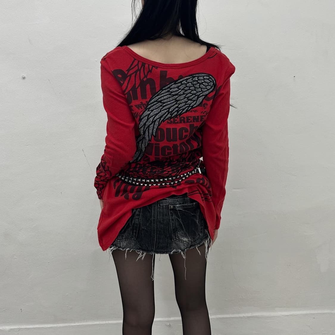 Glitz y2k back wing long sleeves 상품이미지8