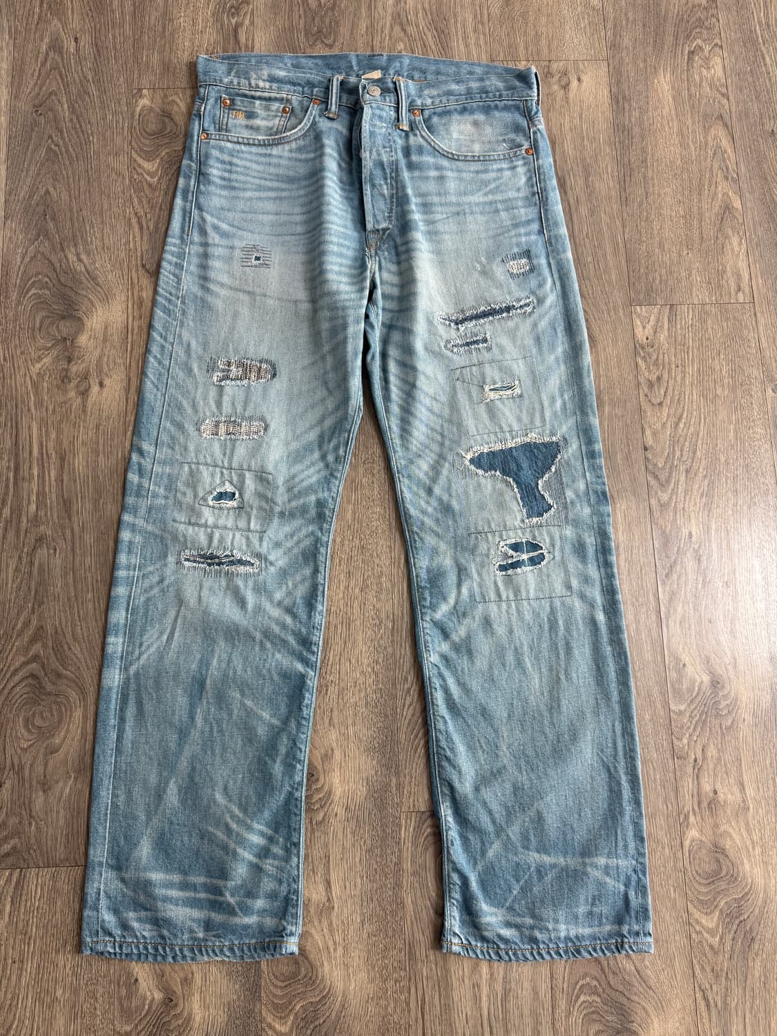 32/32 더블알엘 빈티지5포켓 플레인필드 워싱 데님 상품이미지1