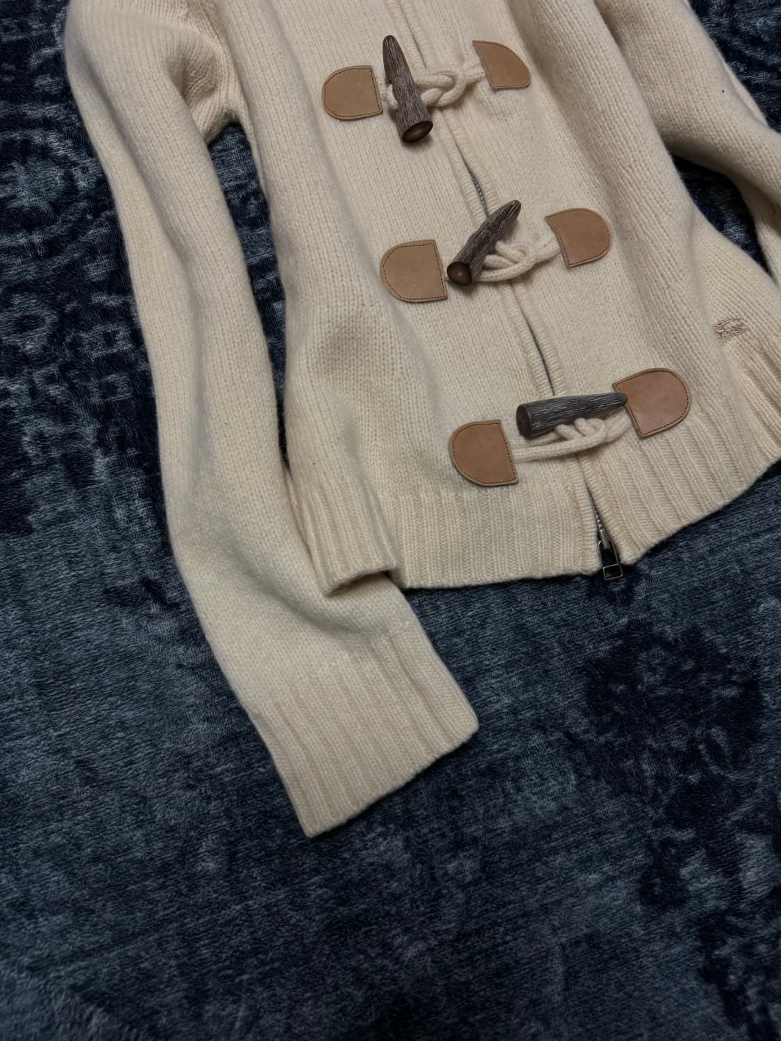 Burberry blue label 00s trimming fur car 상품이미지4