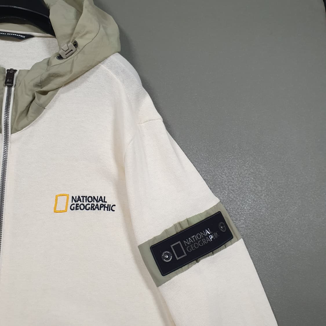 L) 내셔널지오그래픽 신형 21FW 닉스 하이브리드 니트후드집업 자켓 상품이미지3