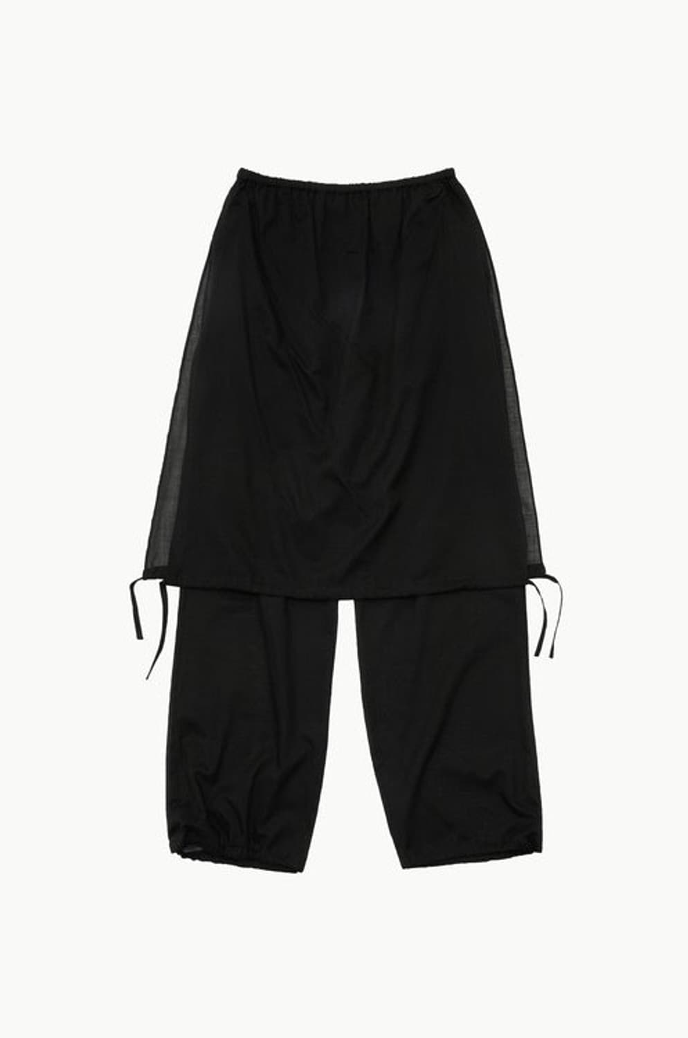 아모멘토 드로우스트링 레이어드 팬츠 상품이미지1