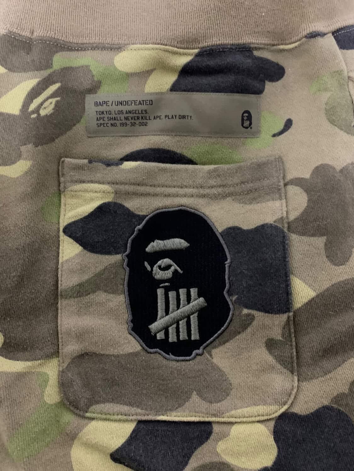 베이프 언디핏 녹계 쇼츠 반바지 상품이미지3