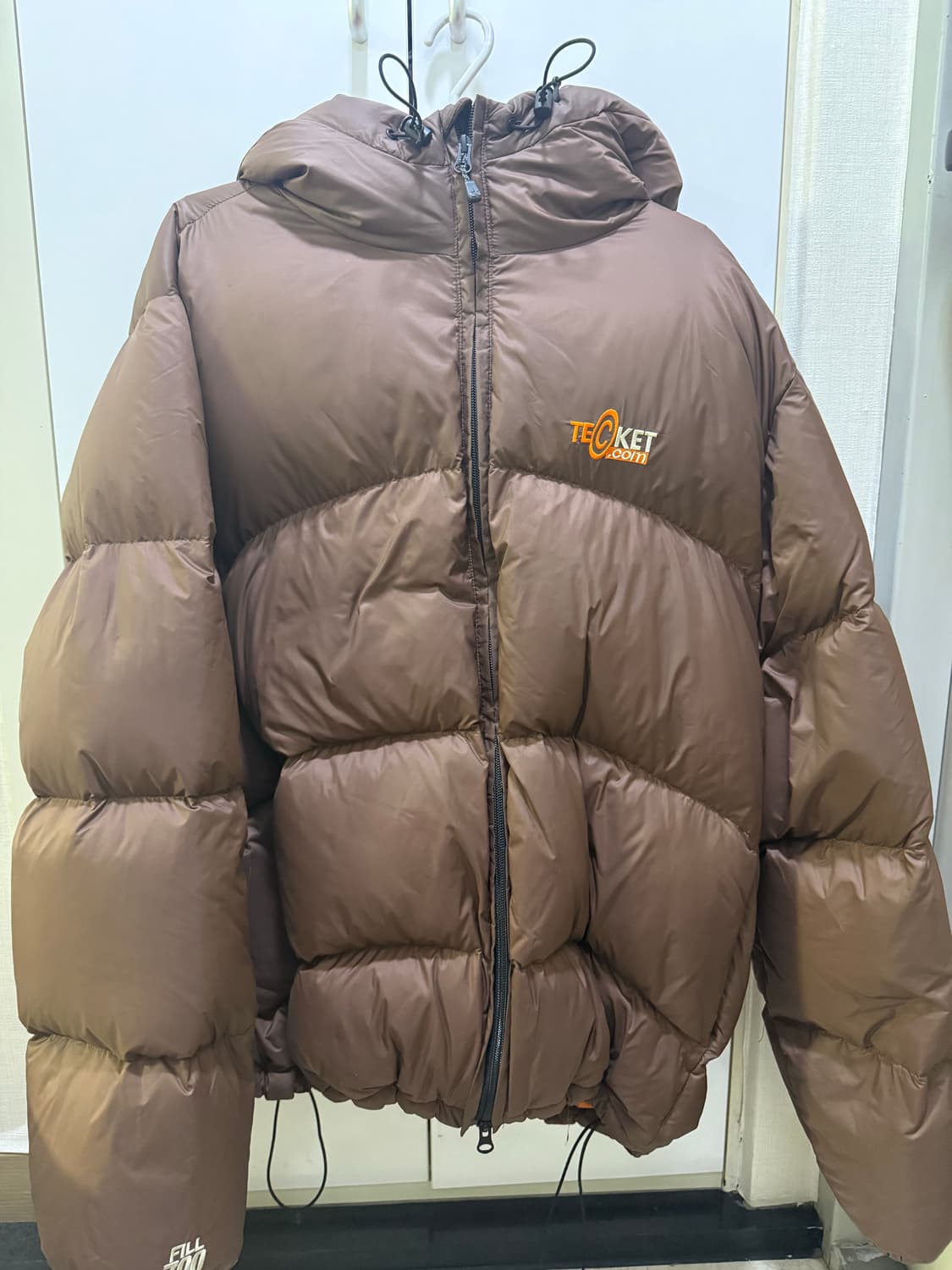 테켓 브라운 패딩 L 상품이미지1