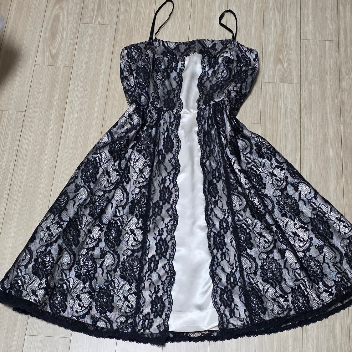 일본빈티지)블랙 고딕로리타st 레이스 앤틱 바로크 로맨틱 원피스 상품이미지5