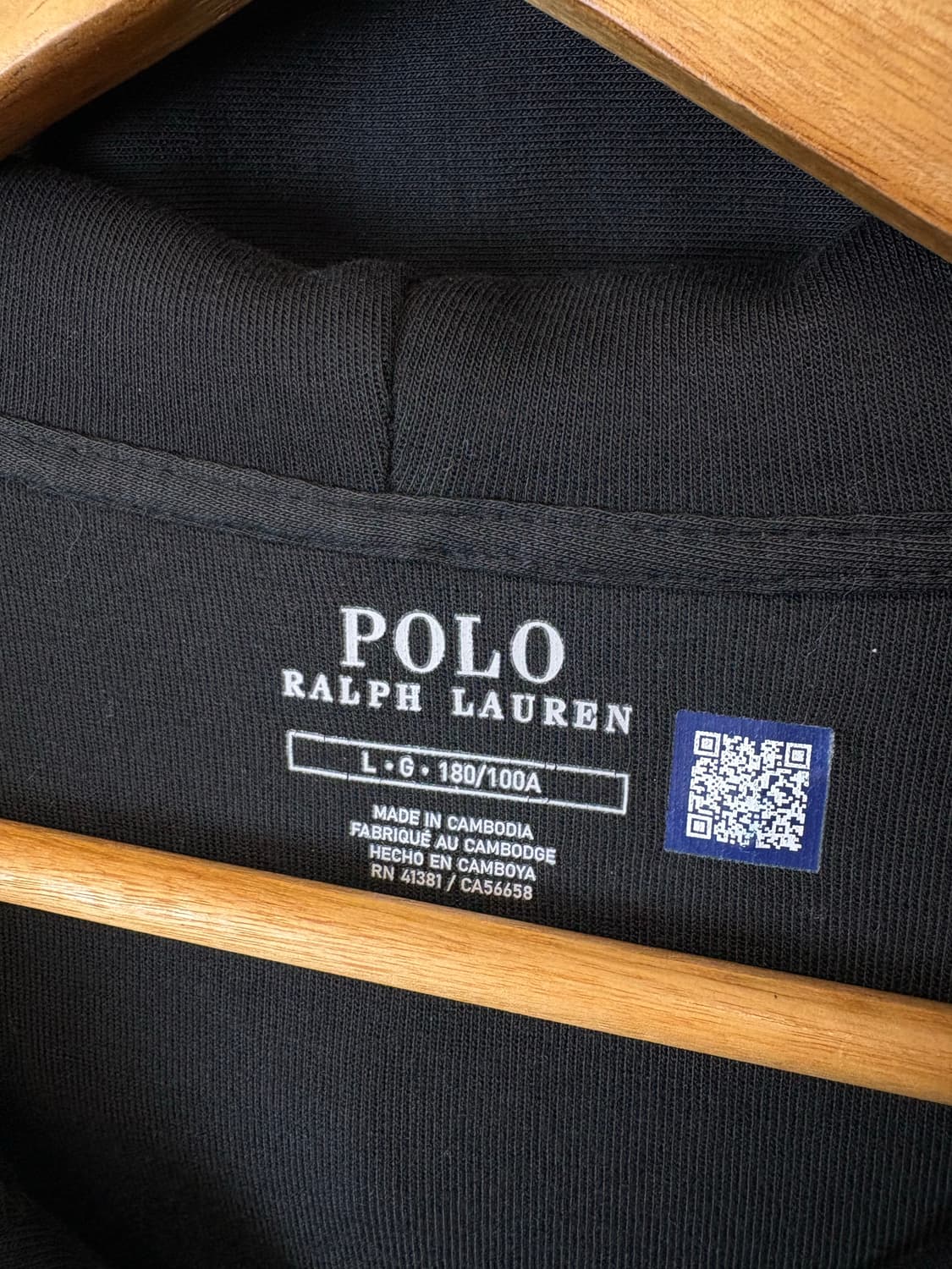 폴로랄프로렌 후드집업 블랙 상품이미지5