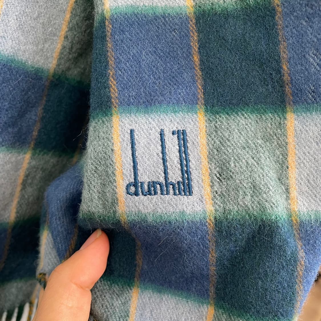 던힐 dunhill 체크 램스울 머플러 목도리 상품이미지3