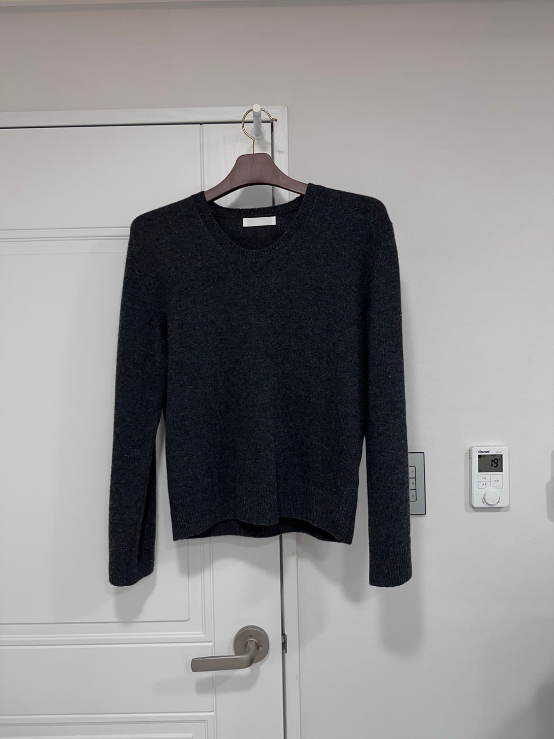 (46) aieul reck knit charcoal 상품이미지1