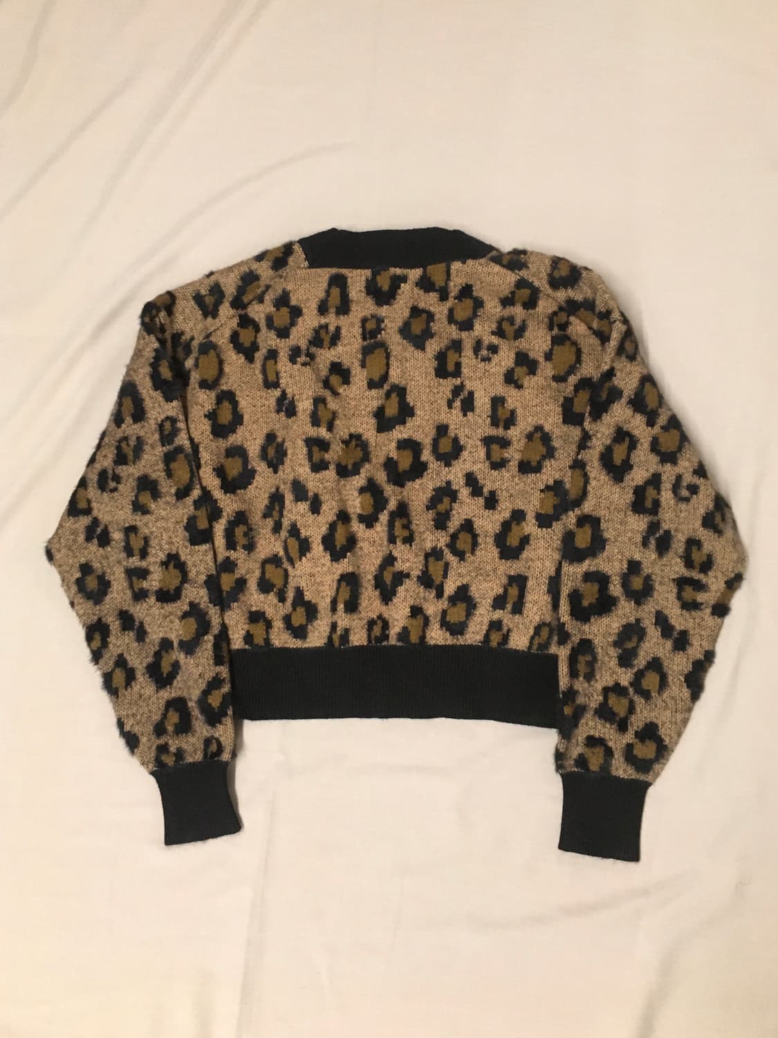 급처! moussy 마우지 레오파드 크롭 니트 상품이미지2