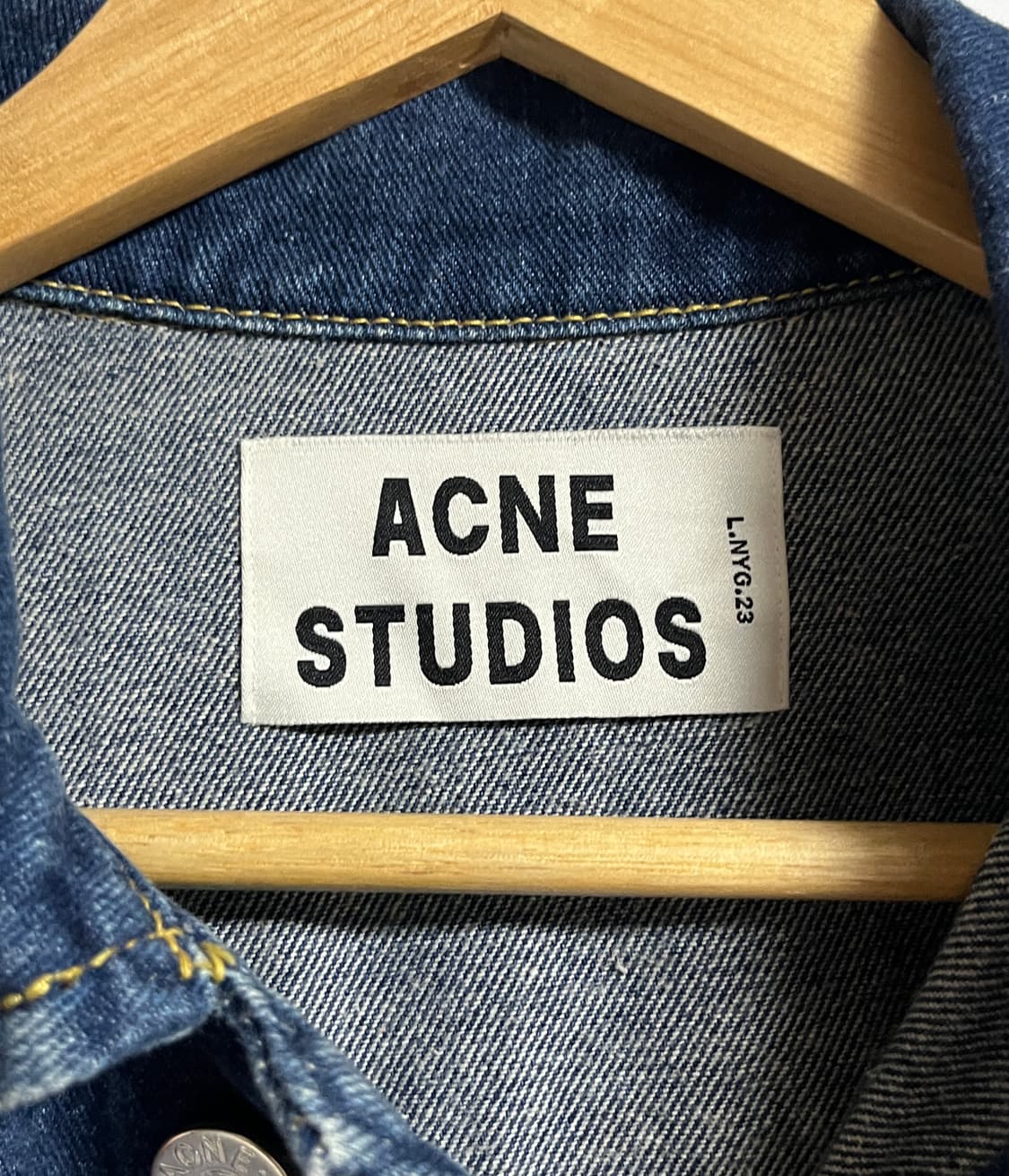 아크네스튜디오 크롭 중청 데님 청자켓 S 상품이미지6