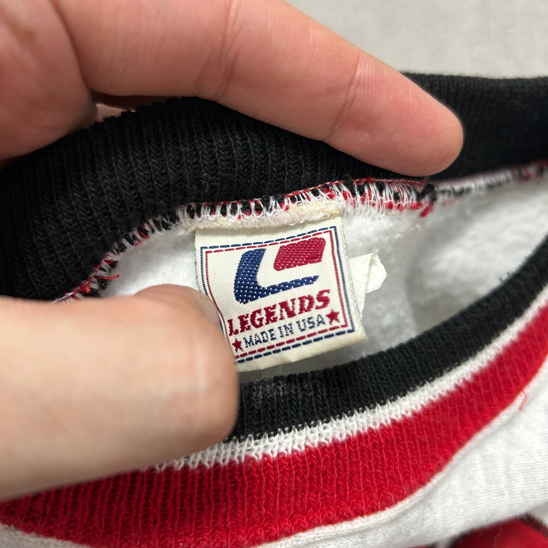 90s USA 레전드어센틱 위스콘신 맨투맨(XL) 상품이미지5
