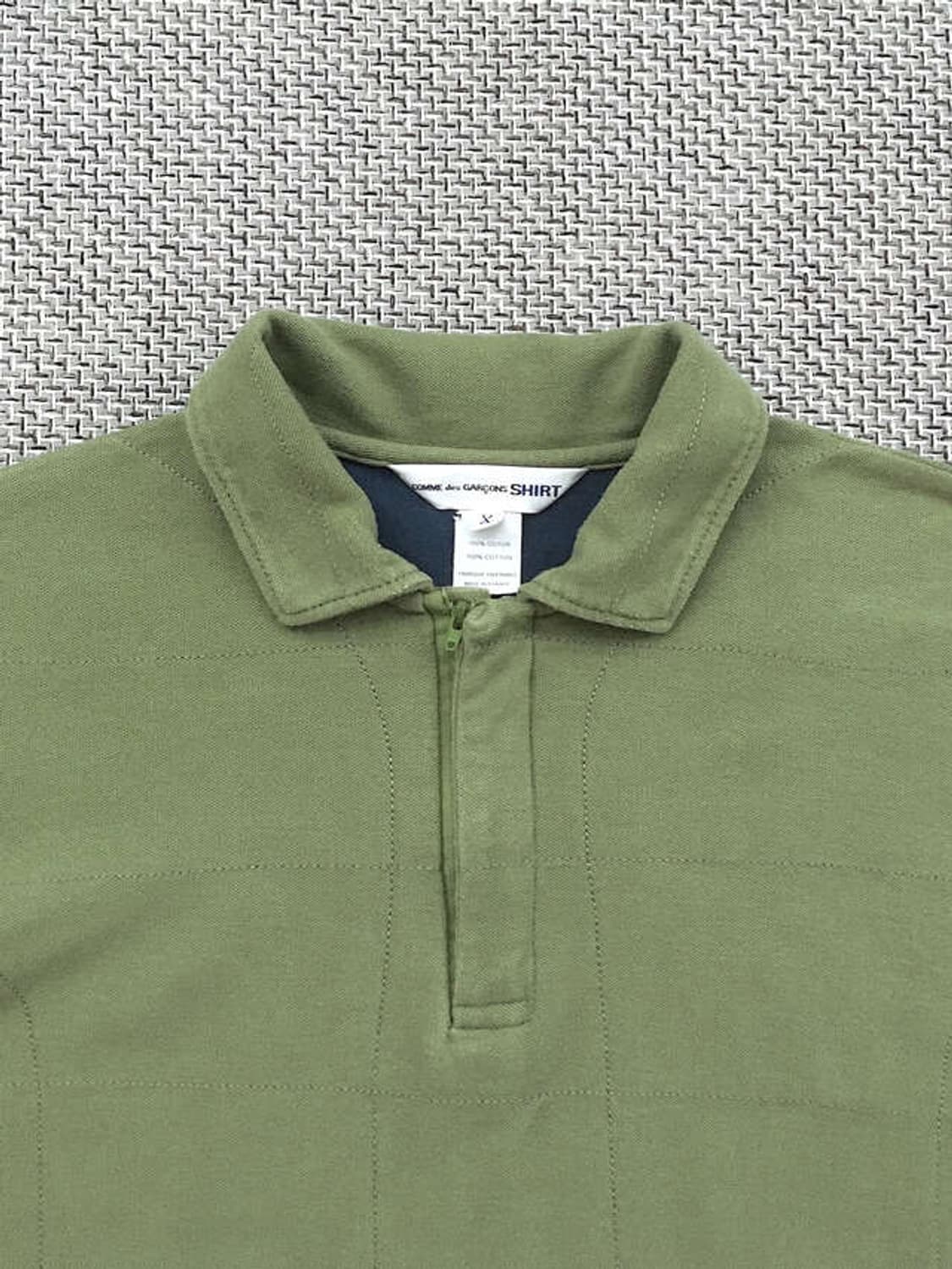 100% Cotton stitch zip-up pullovers 상품이미지1