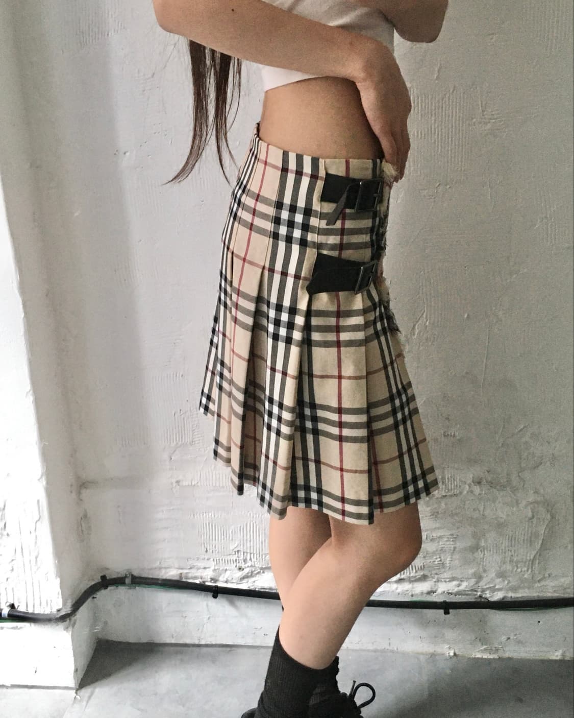 Burberry 버버리 런던 노바체크 버클 미니 스커트 상품이미지2