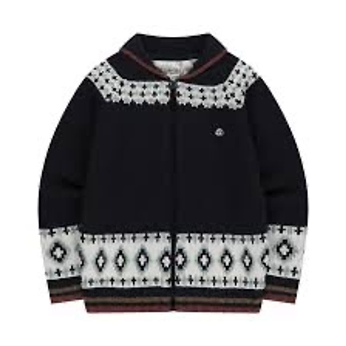 코이세이오 모시 코위찬 니트 재킷 네이비 상품이미지1