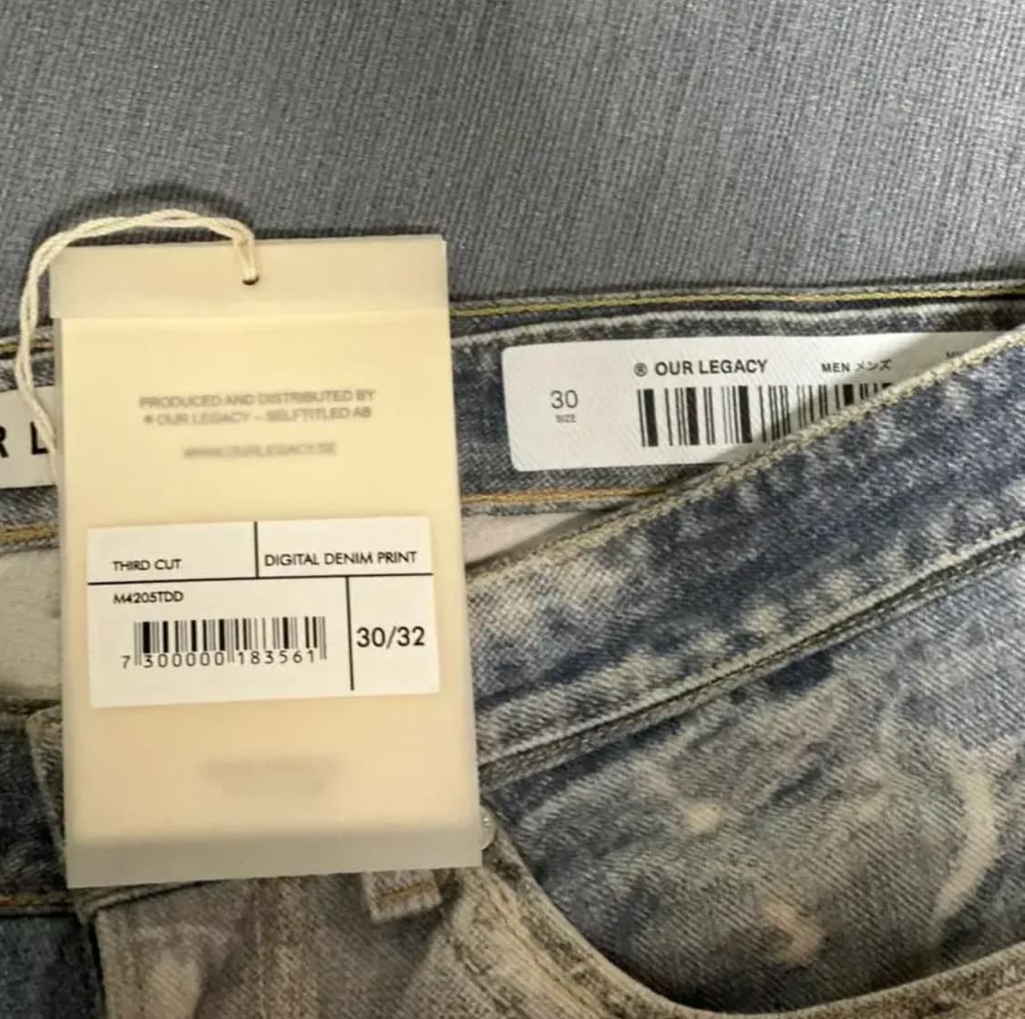 아워레가시 써드컷 디지털 프린트 데님 상품이미지2